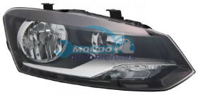 PROIETTORE SX MOD. H7+H7 ELETT.-CON MOTORE VOLKSWAGEN POLO ANNO 09-09 -