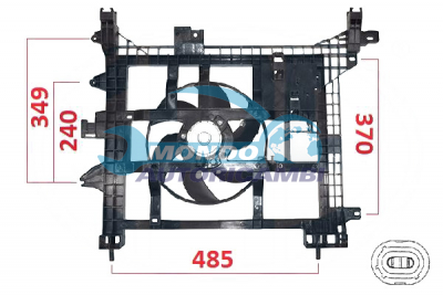 Ventilateur, refroidissement du moteur