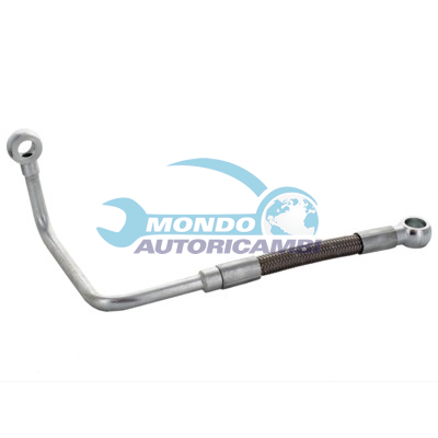 Turbocharger oil feed pipe