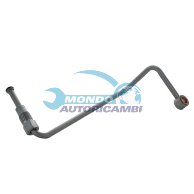 Turbocharger oil feed pipe