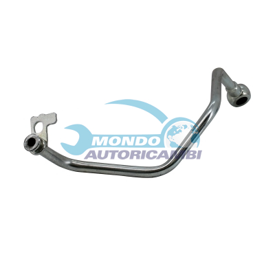 Turbocharger oil feed pipe