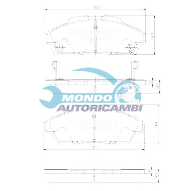 Brake Pad Set, disc brake