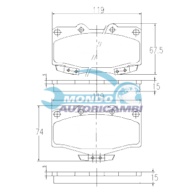 Brake Pad Set, disc brake